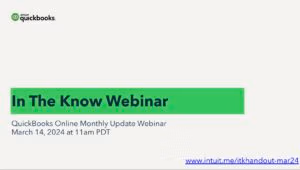 QuickBooks Online Updates